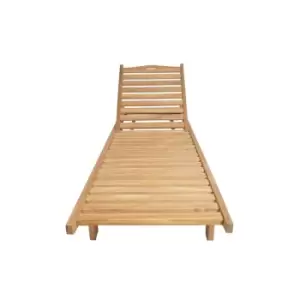 Walkham Teak Walkham Eden Teak Garden Sun Lounger