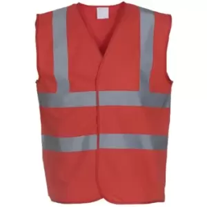 Yoko Mens High-Vis Waistcoat (M) (Red) - Red