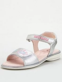 Lelli Kelly Girls Rita Crown Sandals - Silver, Size 12 Younger