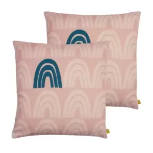 Be Kind Rainbow Twin Pack Polyester Filled Cushions