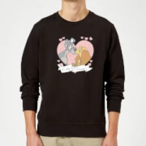 Disney Lady And The Tramp Love Sweatshirt - Black - 5XL