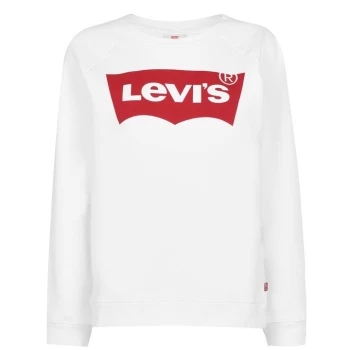 Levis Relax Logo Sweatshirt - White