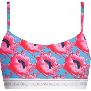 Calvin Klein ONE Cotton Unlined Bralet - Pink Smoothie