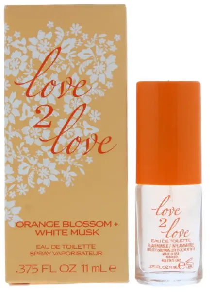 Love 2 Love Orange Blossom White Musk Eau de Toilette For Her 11ml