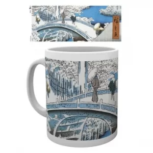 Hiroshige The Drum Bridge Mug