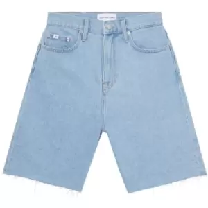 Calvin Klein Jeans High Rise Relaxed Short - Blue