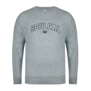 SoulCal Graphic Crew Sweater Mens - Grey