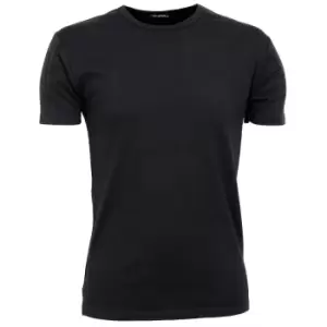 Tee Jays Mens Interlock Short Sleeve T-Shirt (5XL) (Black)