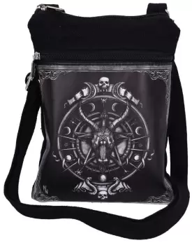 Nemesis Now Baphomet Shoulder Bag Black white