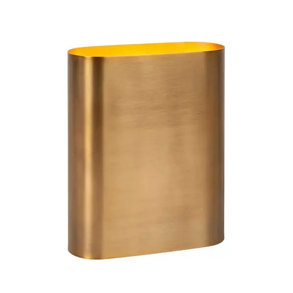 Lucide Lucide Ovalis Up & Down Wall Light - Matt Gold