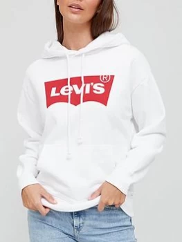 Levis Batwing Logo Standard Hoodie - White, Size Xxs, Women