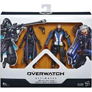 Overwatch Ultimates 2 Pack Shrike Ana & Soldier 76 Action Figure Set