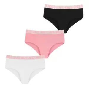 Jack Wills Multipack Hipster Briefs 3 Pack Juniors - Pink