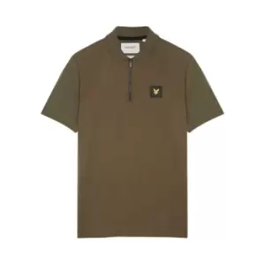 Lyle and Scott Lyle and Scott Contrast Short Sleeve Polo Shirt Mens - Green