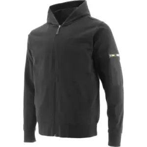 Caterpillar Mens Loopback Full Zip Hoodie Black 2XL