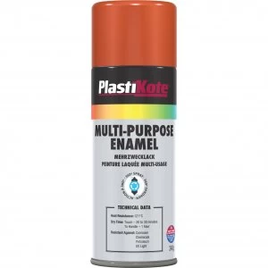 Plastikote Enamel Aerosol Spray Paint Orange 400ml