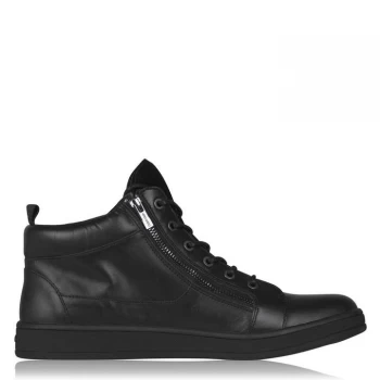 Calvin Klein Nappa Leather High Tops - Black