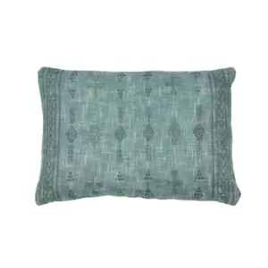 Simply Green Aztec Print Cushion Blue