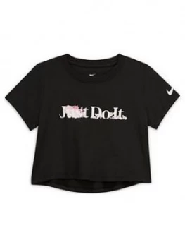 Nike Older Girls Icon Crop Jdi T-Shirt