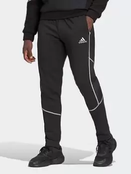 adidas Q4 Fleece Pant, Black/Silver, Size XL, Men