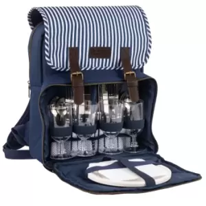 Three Rivers Insulated 4 Person Filled Picnic Backpack