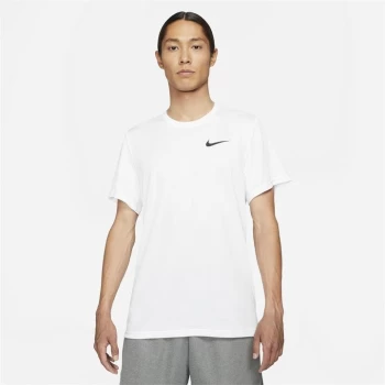 Nike Superset Mens Short-Sleeve Training Top - White