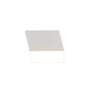 Spotlight 9cm Square 1 x 10W LED, 3000K, 700lm, Sand White