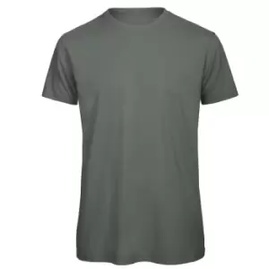 B&C Mens Favourite Organic Cotton Crew T-Shirt (2XL) (Millennial Khaki)