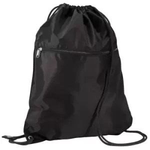 Quadra Premium Gymsac Over Shoulder Bag - 14 Litres (Pack of 2) (One Size) (Black)