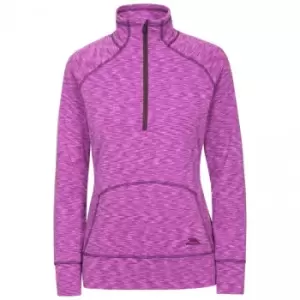 Trespass Womens/Ladies Moxie Half Zip Fleece Top (XS) (Purple Orchid Marl)