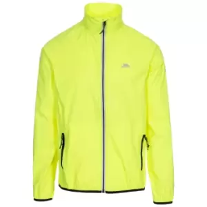 Trespass Mens Retract Hi-Vis Packaway Waterproof Jacket. (L) (Hi Visibility Yellow)