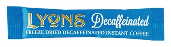 Lyons Gold Roast Decaffeinated Coffee Pack of 500 Sticks