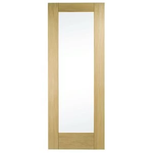 Wickes Oxford Internal Glazed 1 Panel Oak Veneer Door - 1981 x 838mm