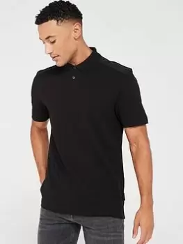 BOSS Penylonmatt Polo Shirt - Black, Size L, Men