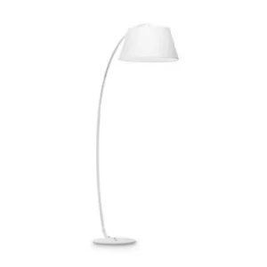 Pagoda 1 Light Floor Lamp White, E27