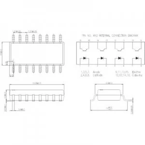 Isocom Components IS2801 4 Optoisolator