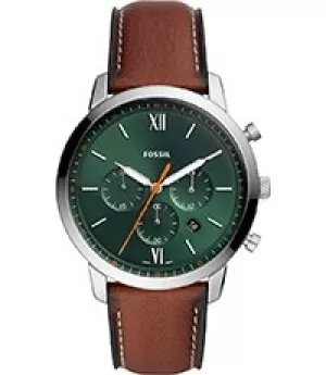 Fossil Men Neutra Chronograph Brown Eco Leather Watch