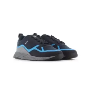 BOSS Open Blue Titanium Runn Sneaker