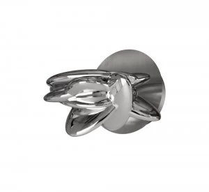 Wall Light 1 x 6W LED 3000K, 500lm, Chrome