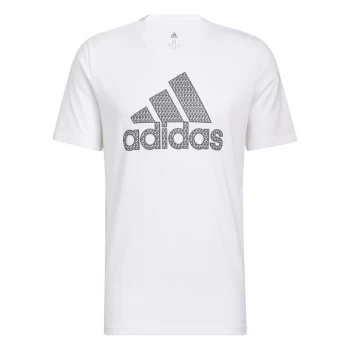 adidas 4D Graphic Tee Mens - White