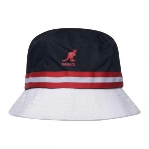 Kangol Stripe Bucket Hat - Navy/Red