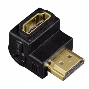 Hama HDMI M/F 270 ° - (HDMI Cable Adapter, HDMI, MALE/FEMALE, BLACK)