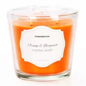 Stanford Home 3 Wick Candle Jar - Orange