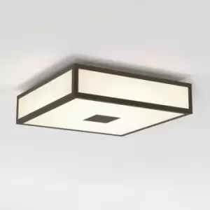 Astro Mashiko LED 30cm Square Bathroom Flush Ceiling Light Bronze IP44