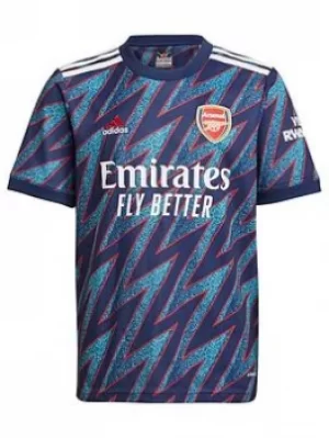 adidas Arsenal Junior 21/22 3rd Shirt, Navy, Size 7-8 Years