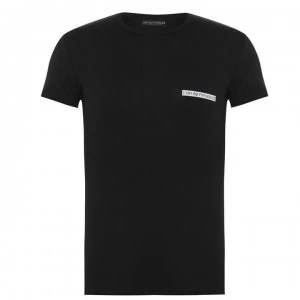 Emporio Armani Icon Logo Lounge Slim Fit T-Shirt Black Size M Men