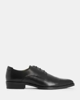 AllSaints Mick Pointed Leather Lace Up Shoes