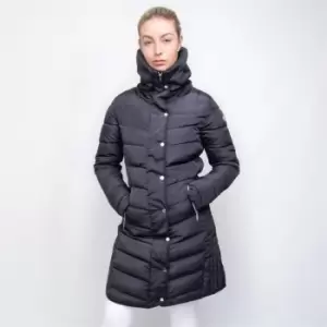 Coldstream Ladies Kimmerston Long Quilted Coat - Grey