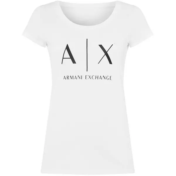 Armani Exchange Logo T-Shirt - White 8