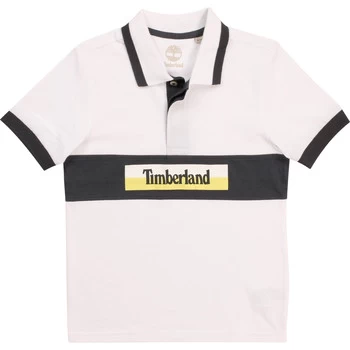 Timberland DOTTO boys's Childrens polo shirt in White - Sizes 14 years,16 years